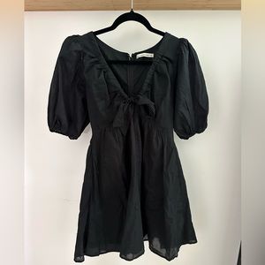 Abercrombie & Fitch puff sleeve mini babydoll dress